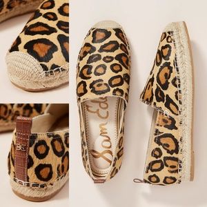 Sam Edelman Khloe Espadrille Flat, New Nude Leopard US 7.5